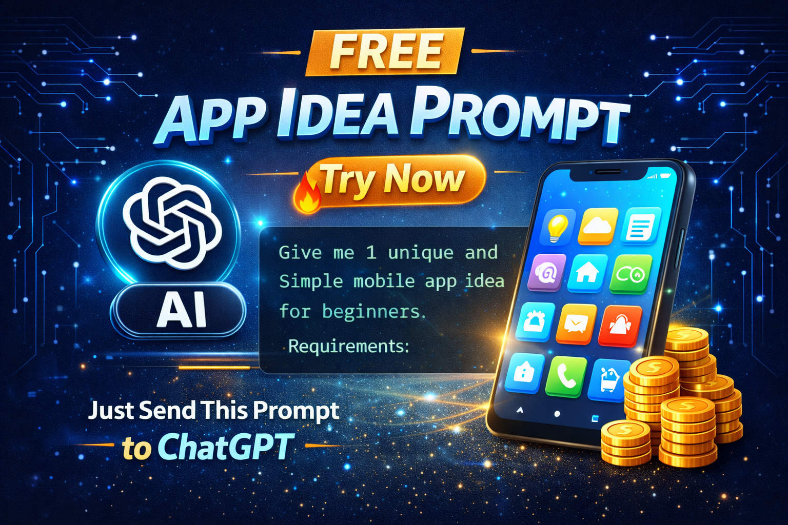 Free App Idea Prompt (Beginner Friendly AI Prompt)